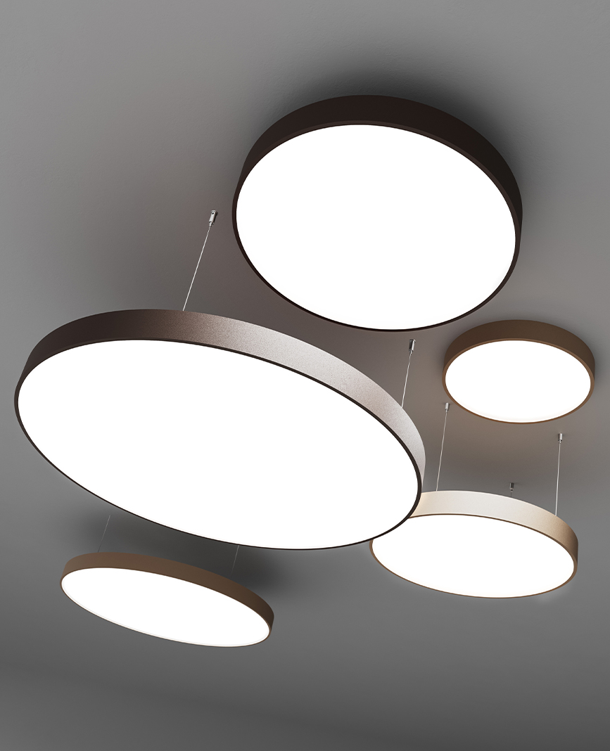 Apparecchio LED circolare Roto Evo by Novalux